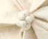 Hand Felted Wool Pillow - 3D Flower in Cream on Gray - 20" - ARCADIA HOME